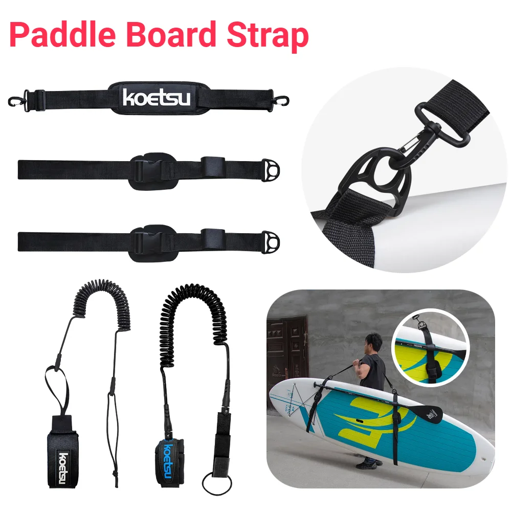 Surfboard Leash - Surfboard Shoulder Strap Adjustable Stand Up