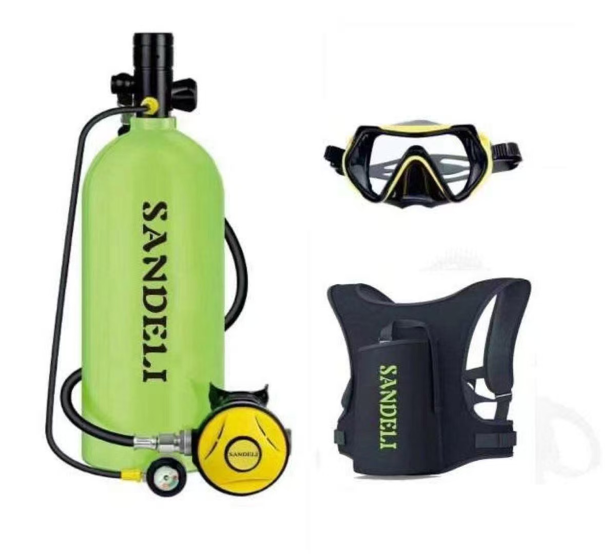 Diving Mask - Manufacturer-made 4-liter Scuba Tank Regulator with