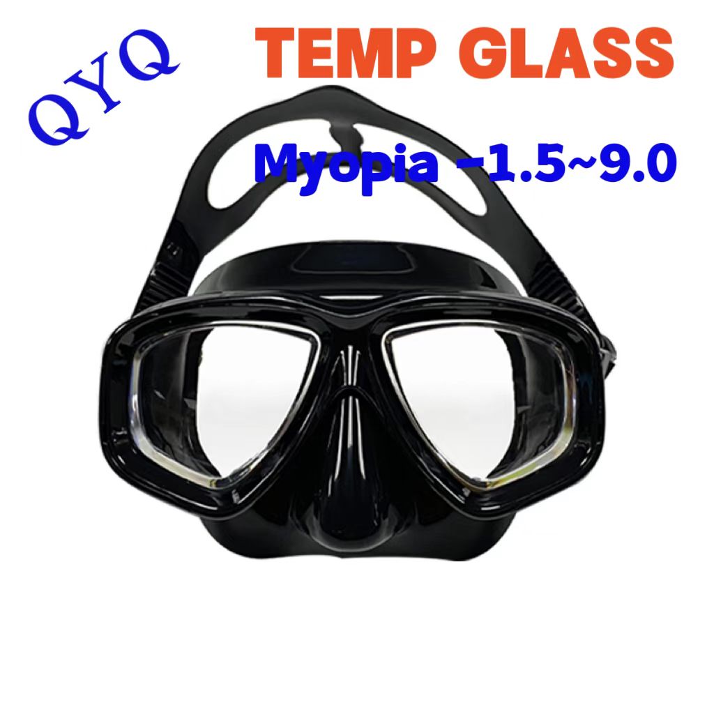 Snorkel Set - QYQ Snorkeling Mask Optical Myopia Lens