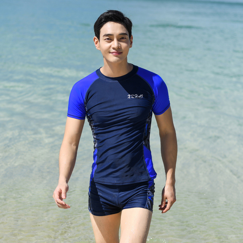 Wetsuit Men - Plus Size Swimwear Korean Style Swimsuit