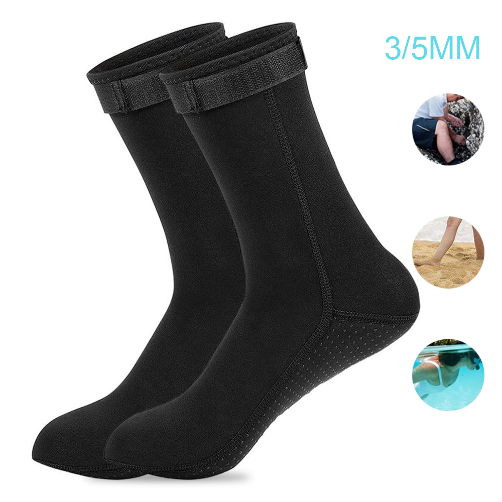 Flippers Swimming - 5mm Neoprene Socks 3mm Wetsuit Shoes