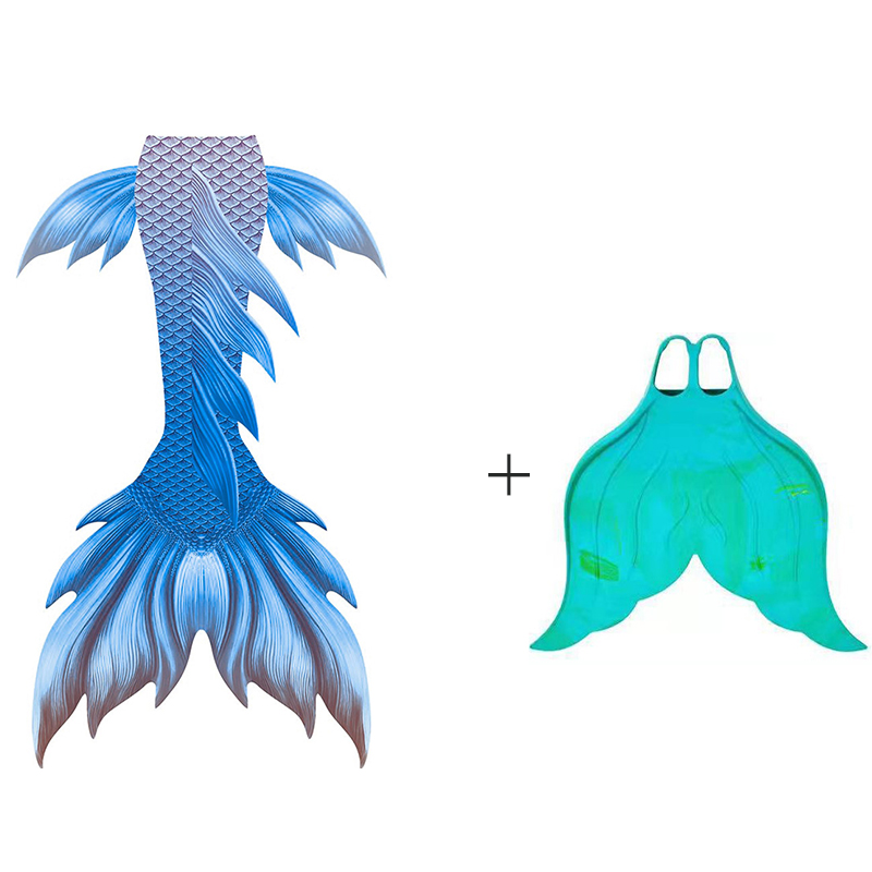 New Design Blue Colour SKins T - Flippers Swimming recension och pris