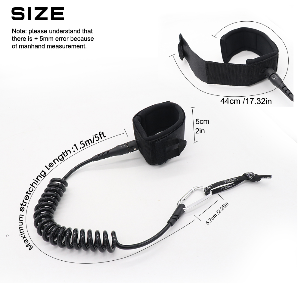 UICE 5FT 5MM Surf Leash Hand R - Surfboard Leash recension och pris