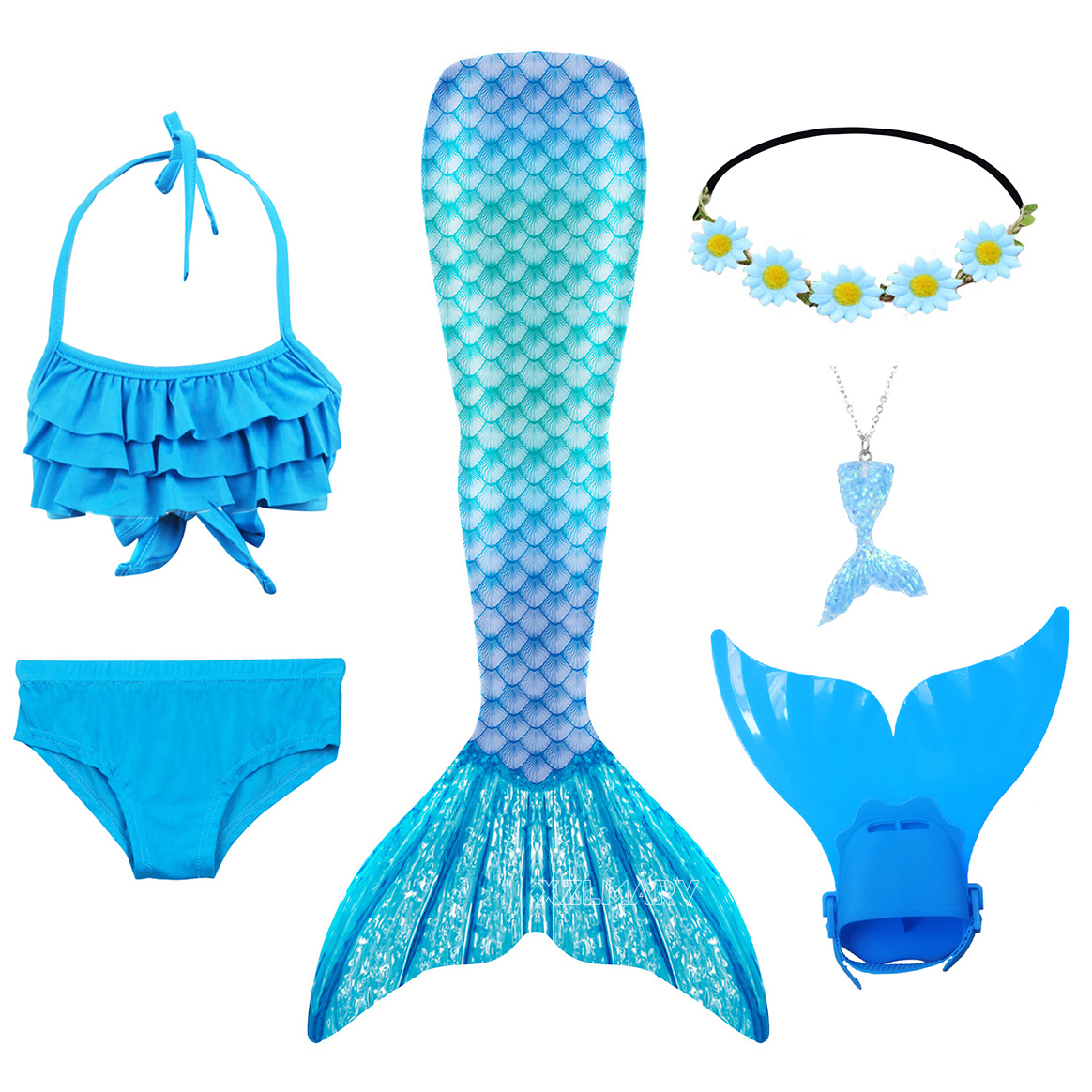 Girls Swimming Mermaid Tail Gi - Flippers Swimming recension och pris