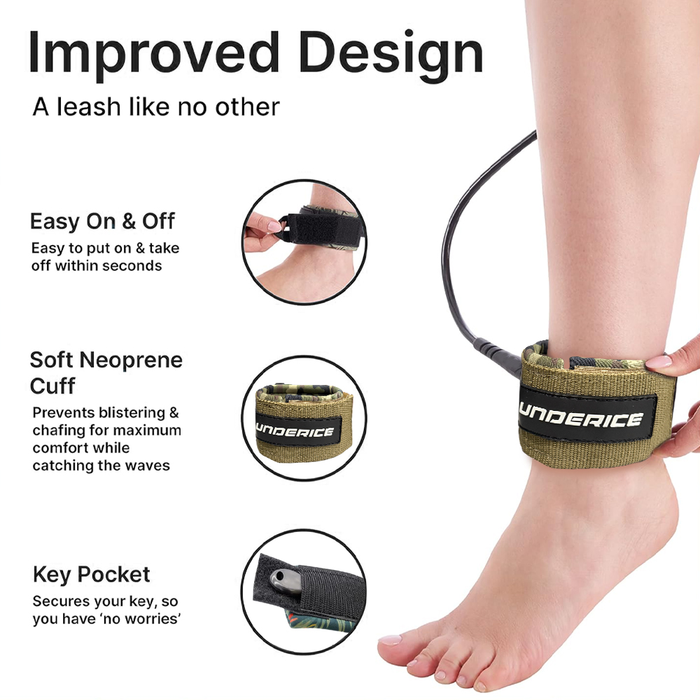 UICE Surfboard Leash 6-9ft SUP - Surfboard Leash recension och pris