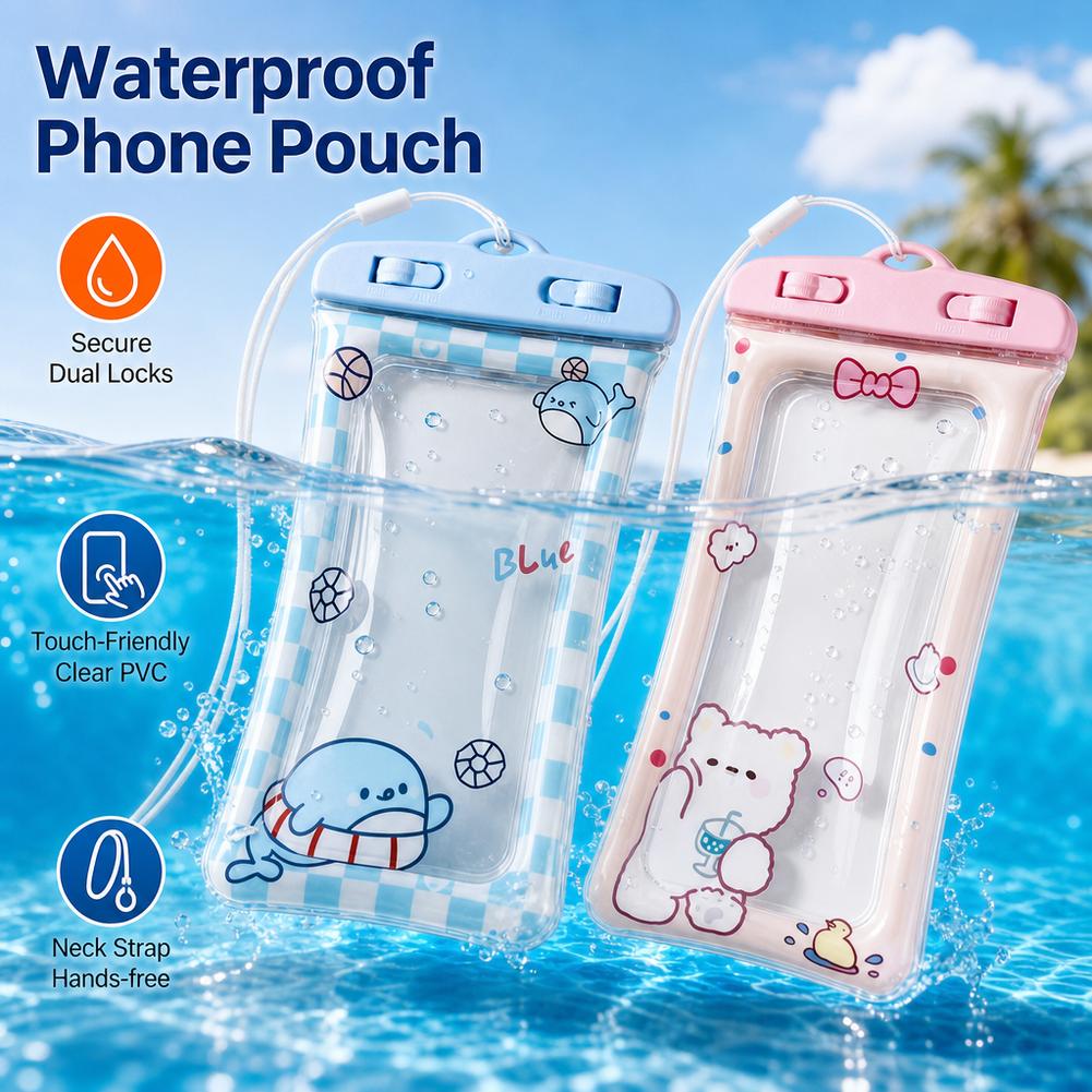 Cute Bear Waterproof Phone Cas - Dry Bag Waterproof recension och pris