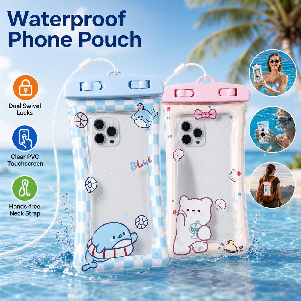 Cute Bear Waterproof Phone Cas - Dry Bag Waterproof recension och pris
