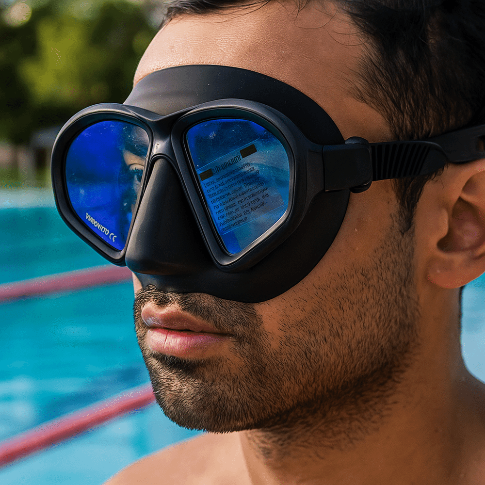 Tempered Glass Freediving Mask - Snorkel Set recension och pris