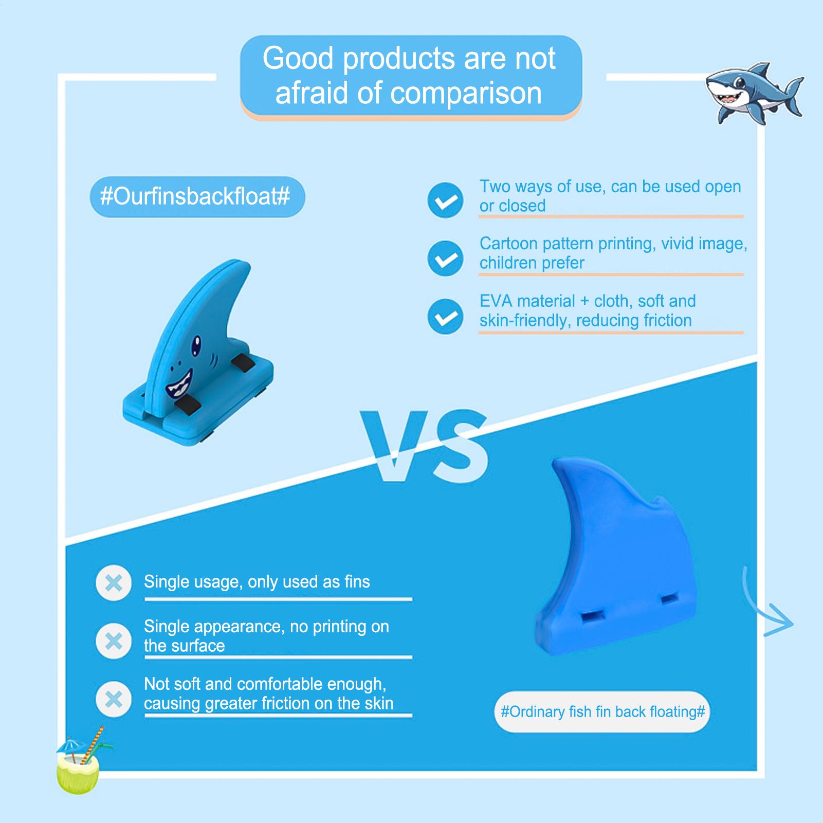 1pc Children's Back Float Kid' - Swim Fins recension och pris