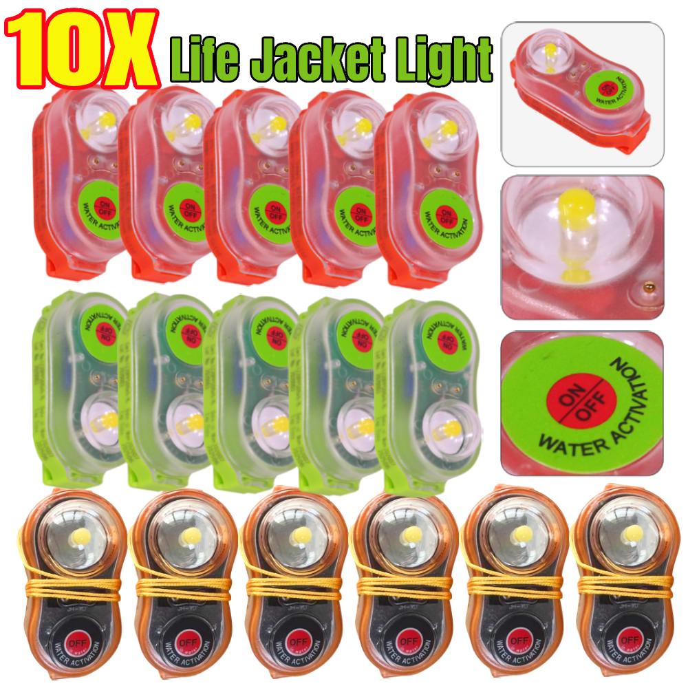 1-10pcs LED Lithium Life Jacke - Life Jacket recension och pris