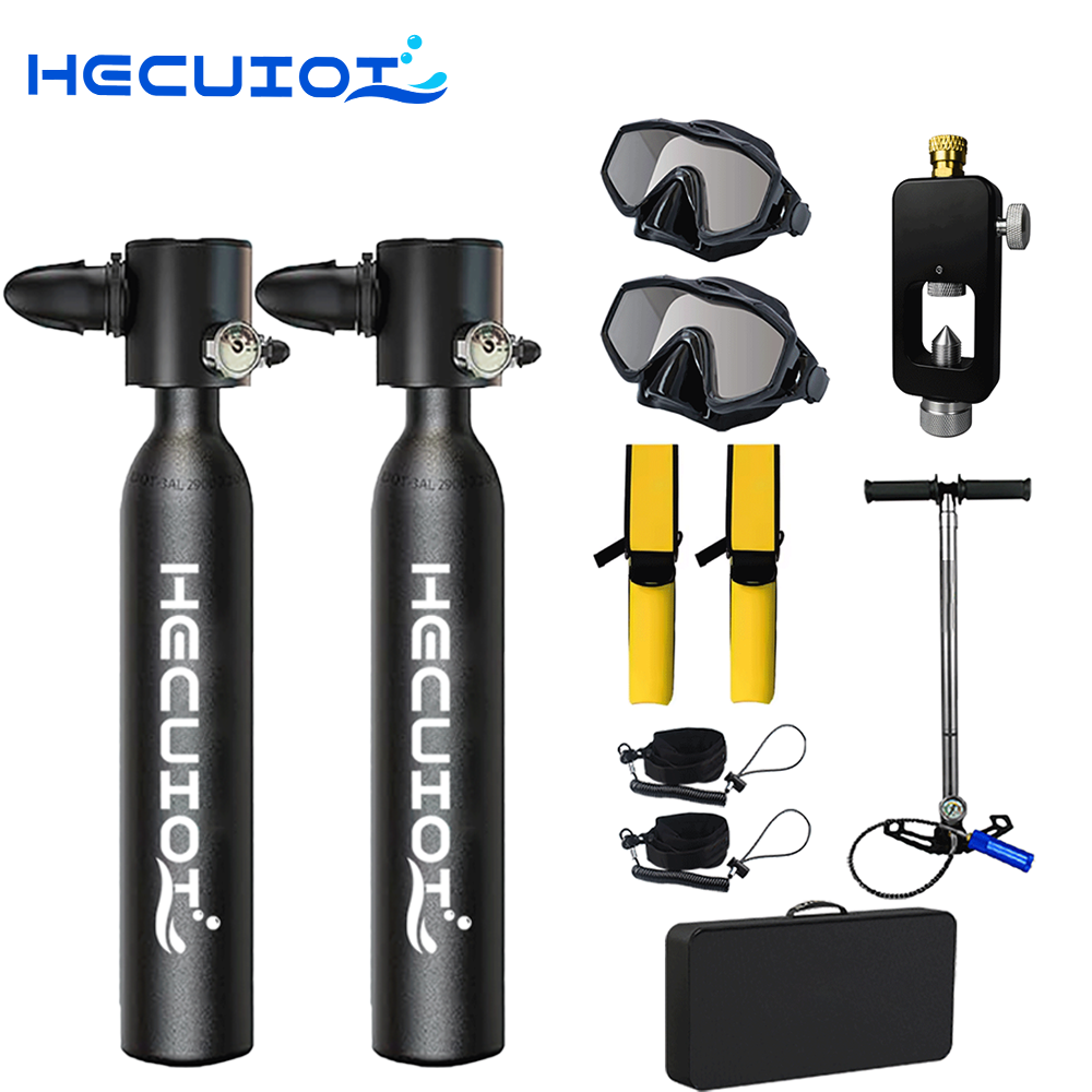 HECUIOI Mini Scuba Tank Diving - Snorkel Set recension och pris