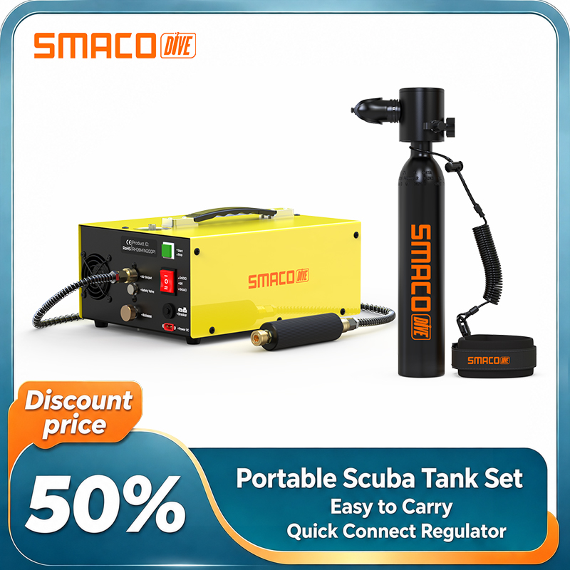 SMACO Mini Scuba Diving Tank S - Snorkel Set recension och pris
